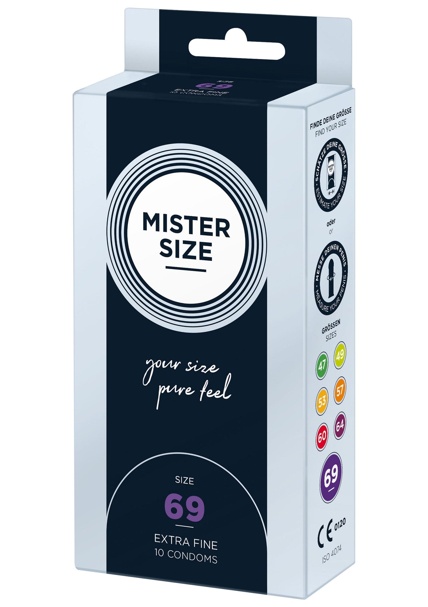 97126 mister size 69mm condoms 10pcs
