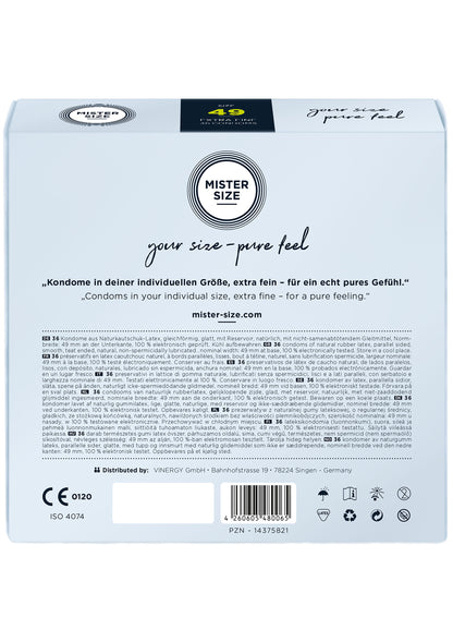 MISTER SIZE 49mm Condoms 36pcs