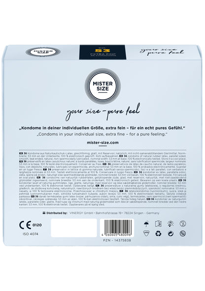 MISTER SIZE 53mm Condoms 36pcs