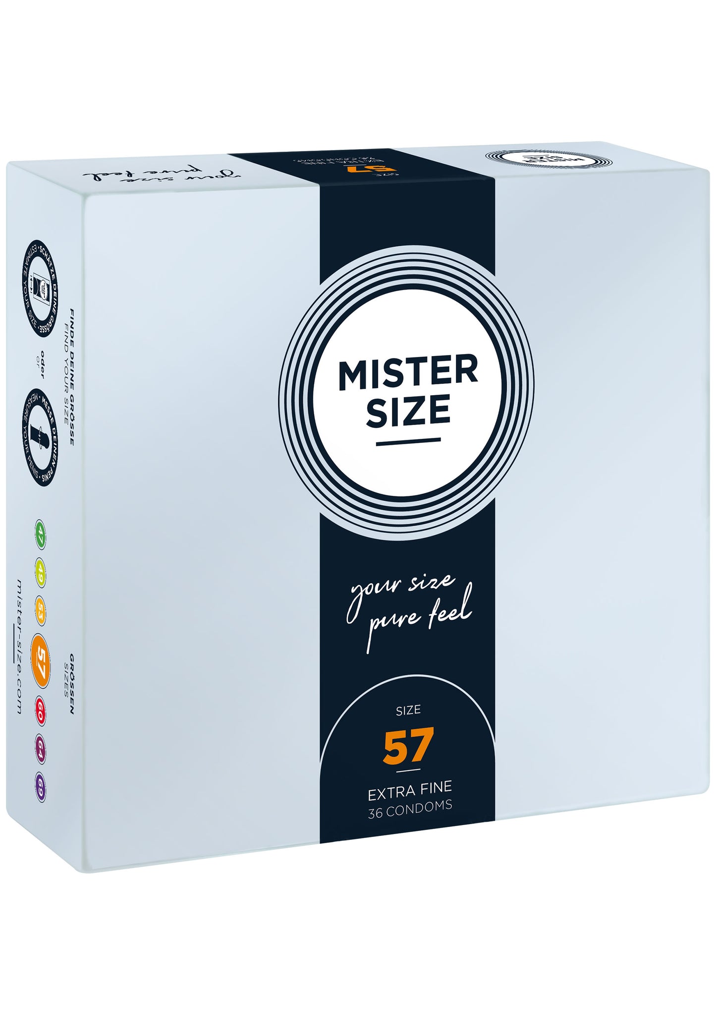 MISTER SIZE 57mm Condoms 36pcs