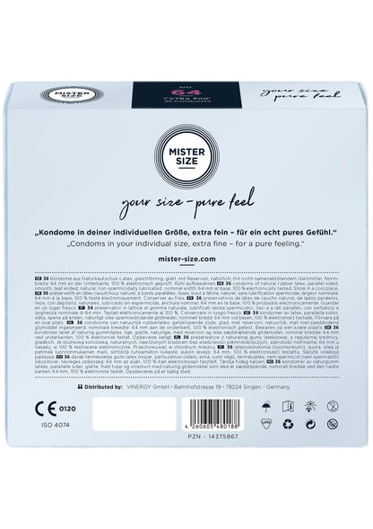 MISTER SIZE 64mm Condoms 36pcs