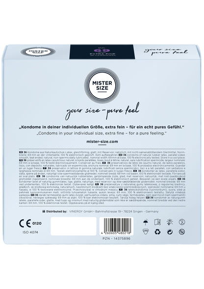 MISTER SIZE 69mm Condoms 36pcs