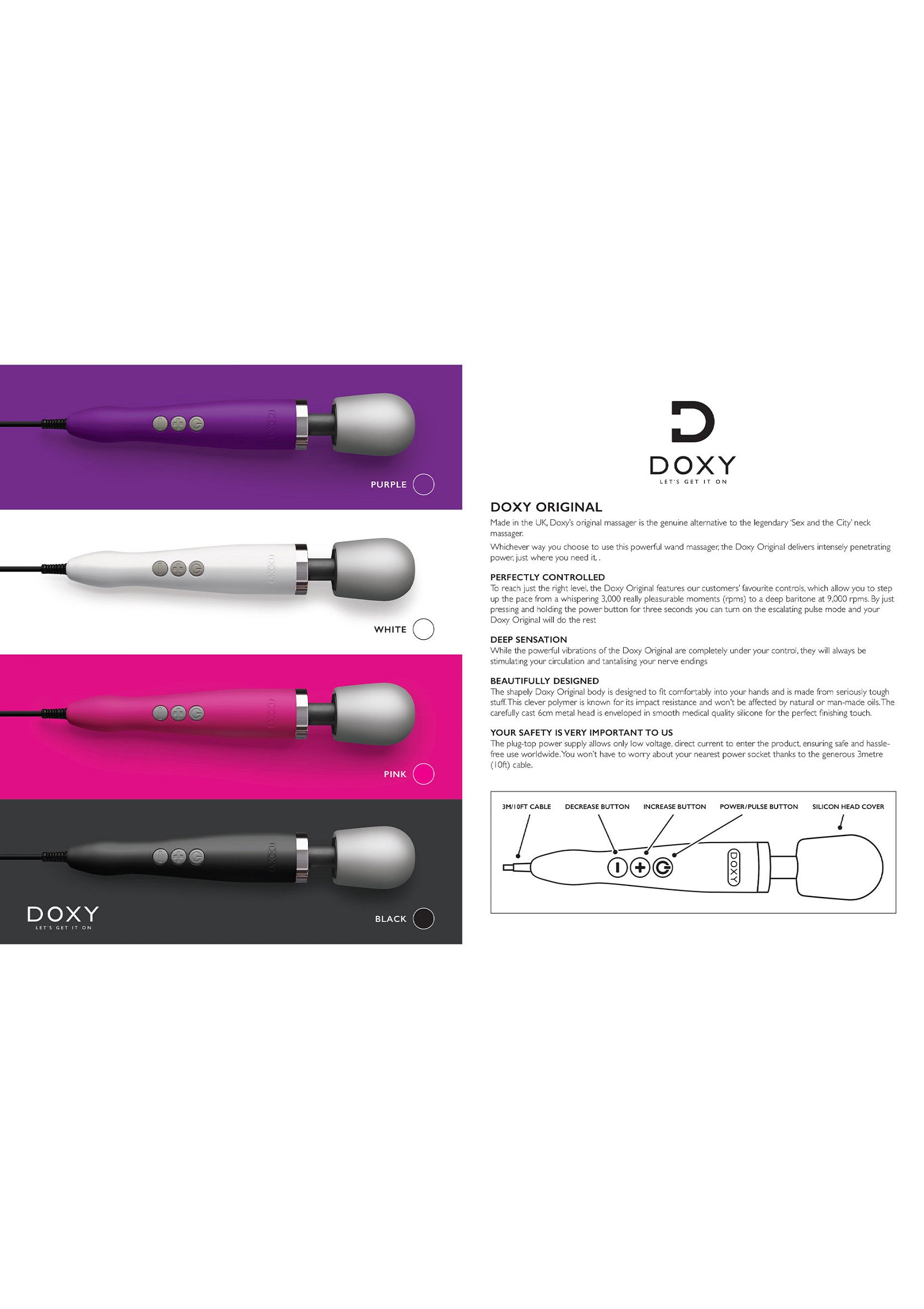 p29500 doxy massager doxy merchandising kit
