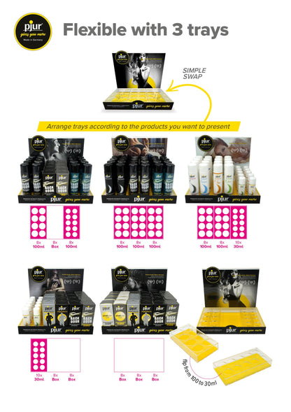 p90008 pjur acrylic counter display