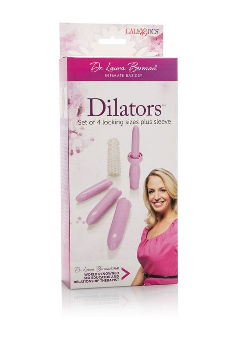 CalExotics Dr. Laura Berman Dilators Set Of 4 Locking Sizes Plus Sleeve