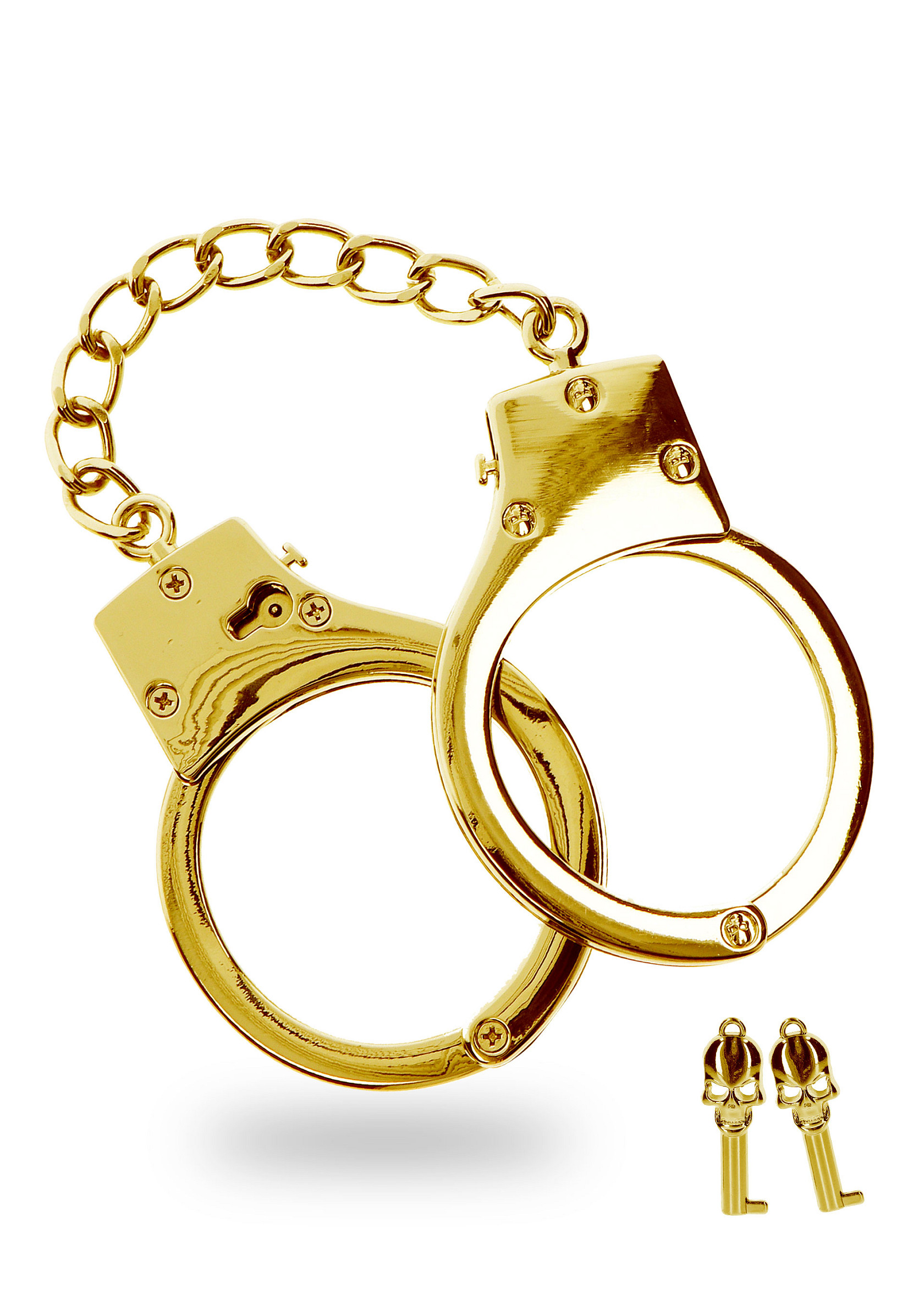 Gold Plated BDSM Handcuffs