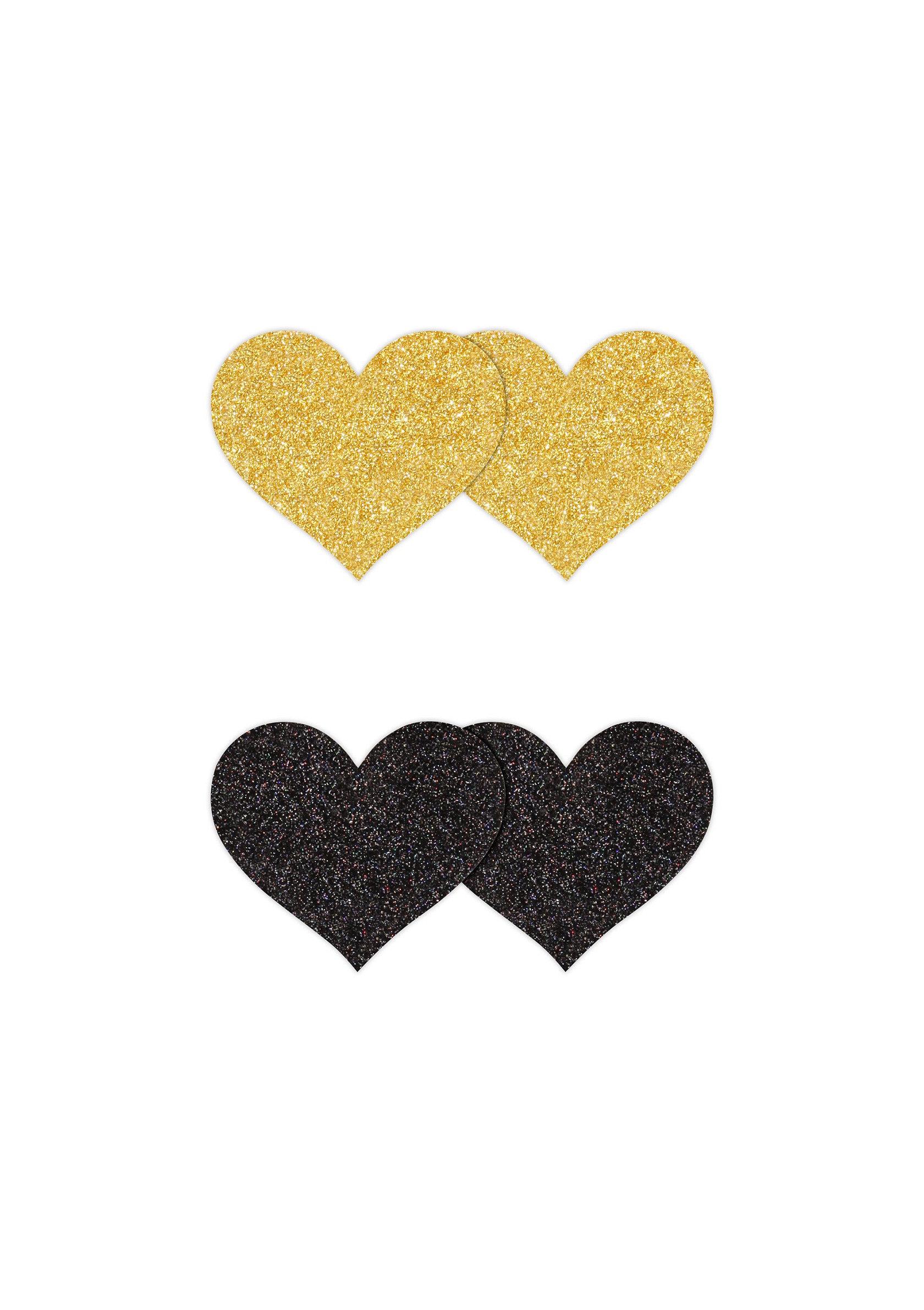 Pasties Glitter Hearts  2 Pair