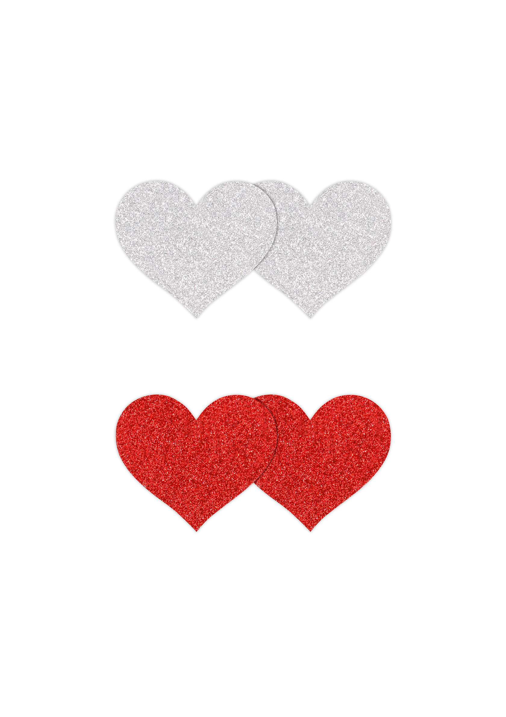 Pasties Glitter Hearts  2 Pair