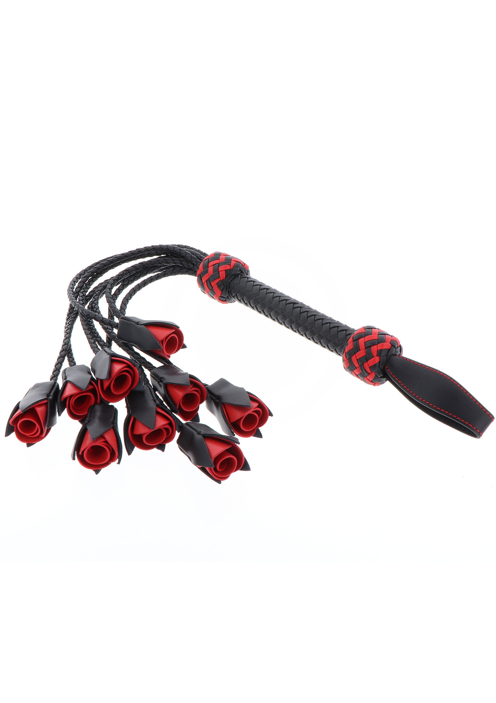 Genuine Leather Roses Whip