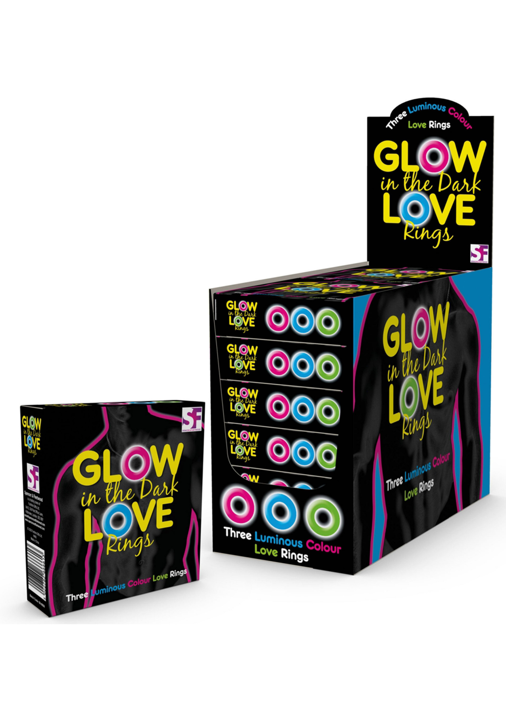 Glow In The Dark Love Rings