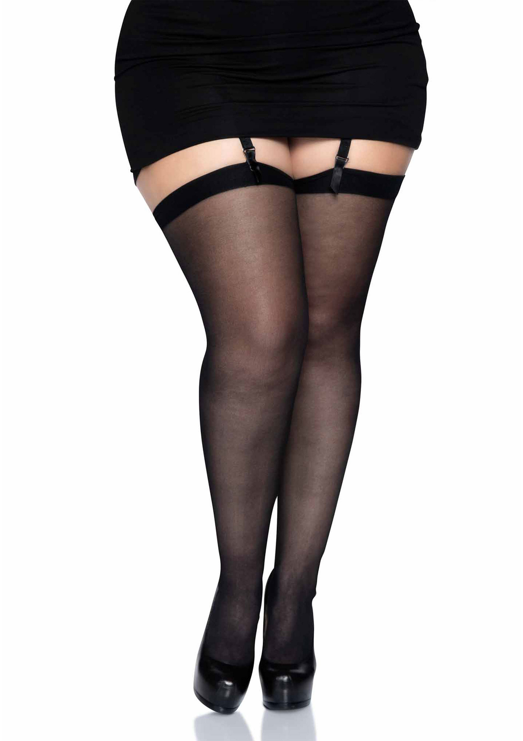 Plus Size Sheer Stockings