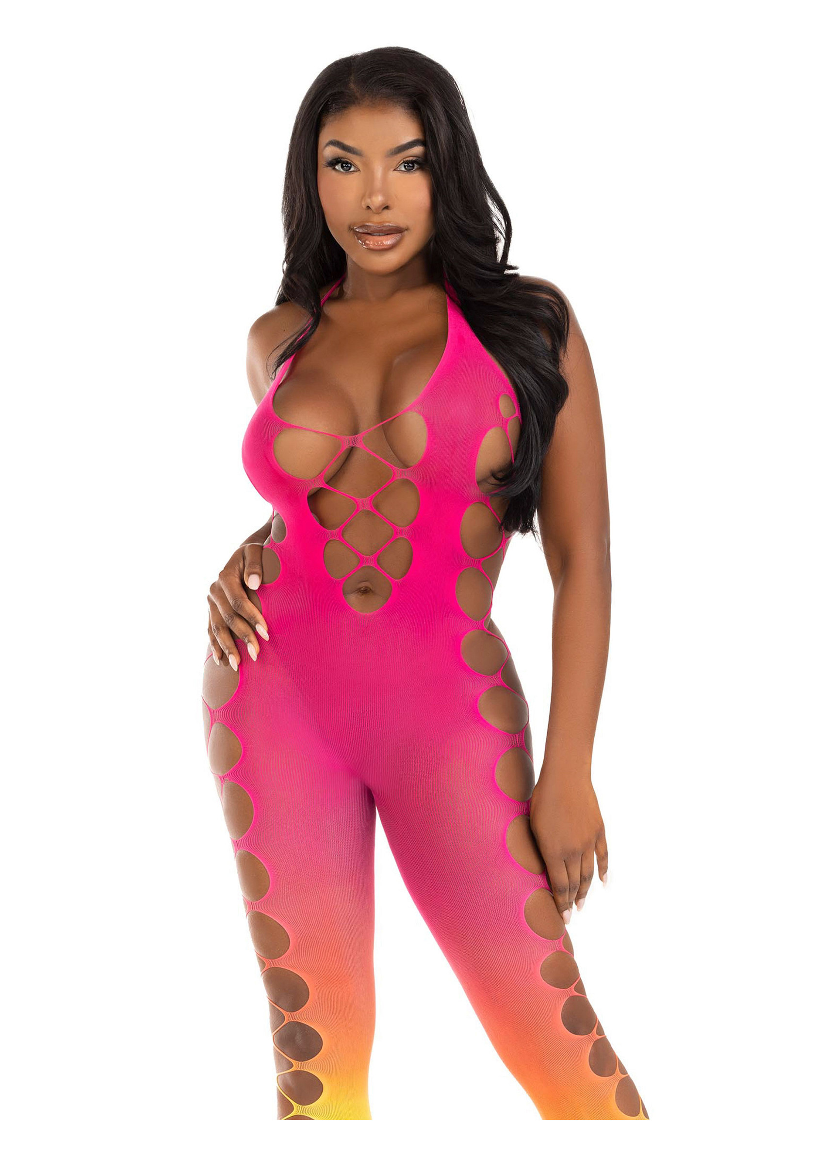 Ombre footless bodystocking