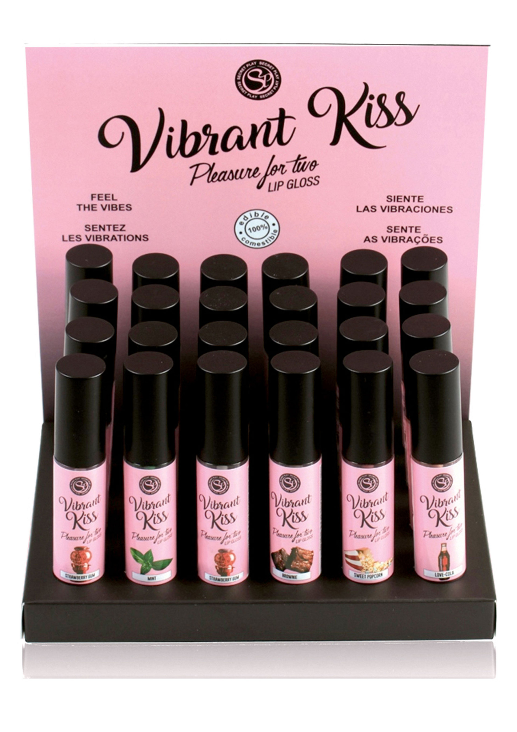 Vibrant Lip Gloss Display 24PC