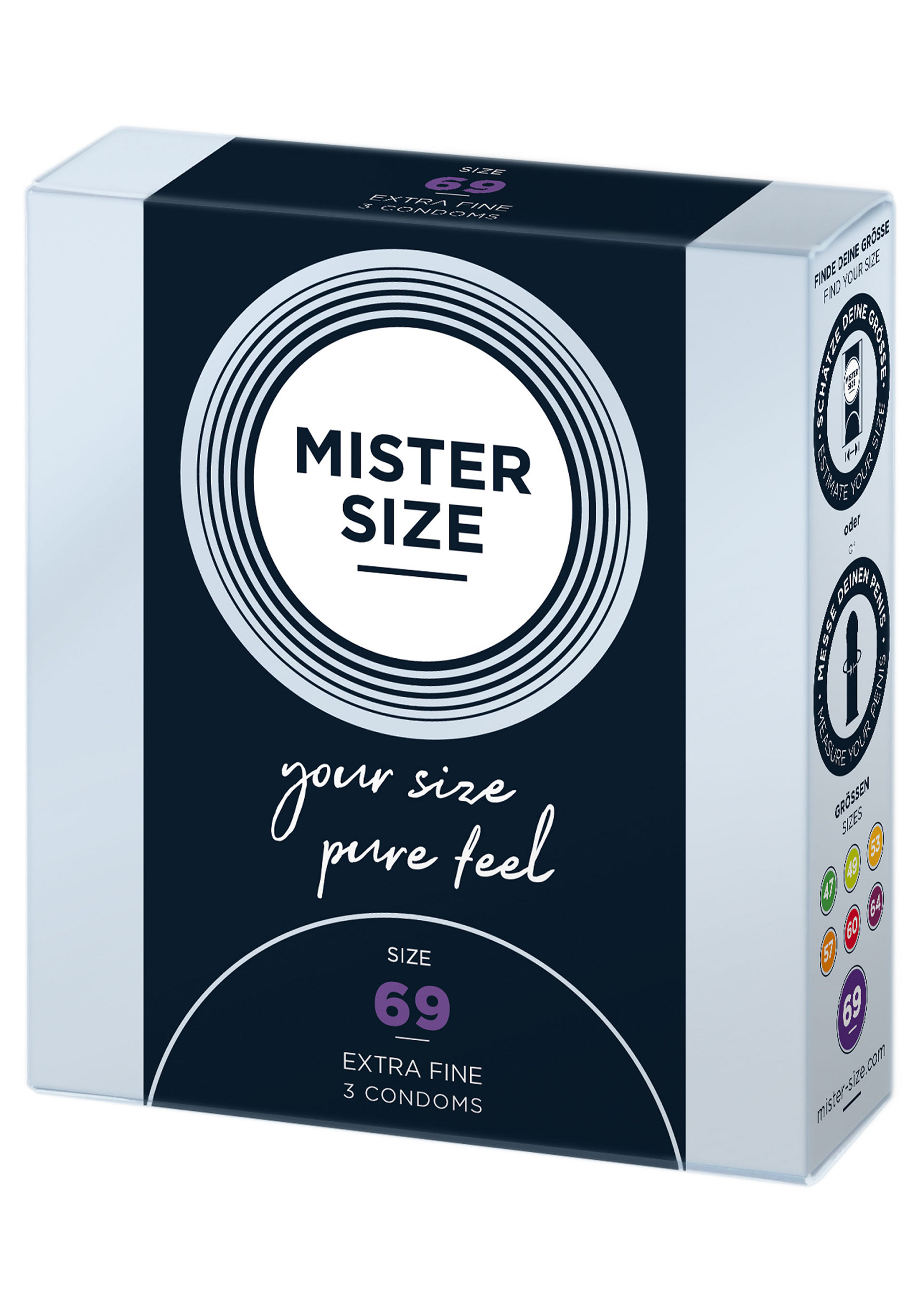 MISTER SIZE 69mm Condoms 3pcs